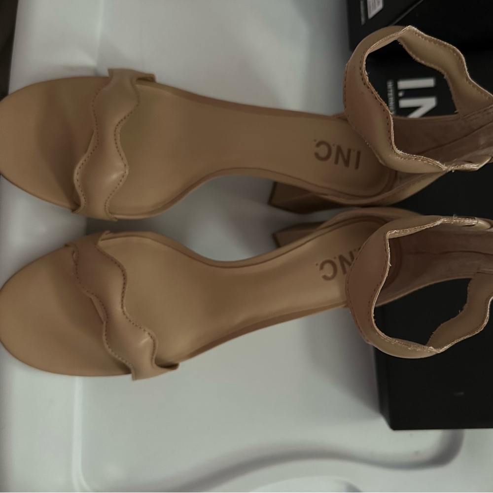 INC International Concepts Women's Tan Heeled Sandals